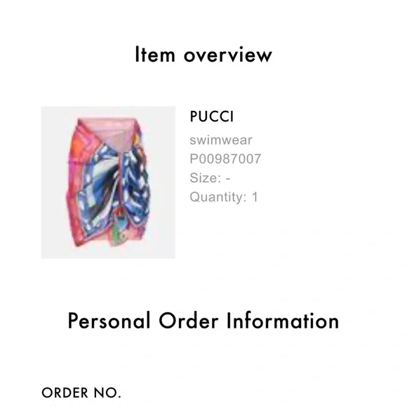 Emilio Pucci Multicolor Swim Sarong - Picture 2 of 4